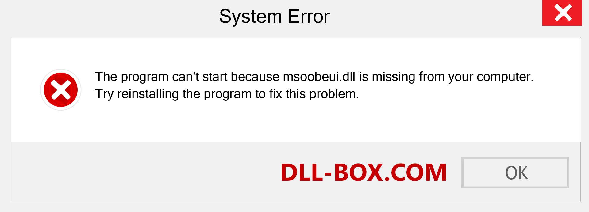  msoobeui.dll file is missing?. Download for Windows 7, 8, 10 - Fix  msoobeui dll Missing Error on Windows, photos, images